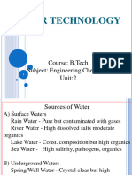 Unit 1 Water Treatment and Technology PPT 1