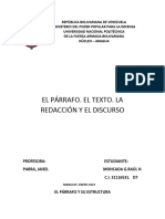 El Párrafo - El Texto - La Redacción.Y El Discurso