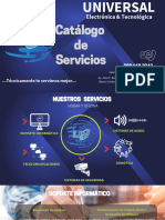 Presentación Catálogo Servicios Corporativo Azul