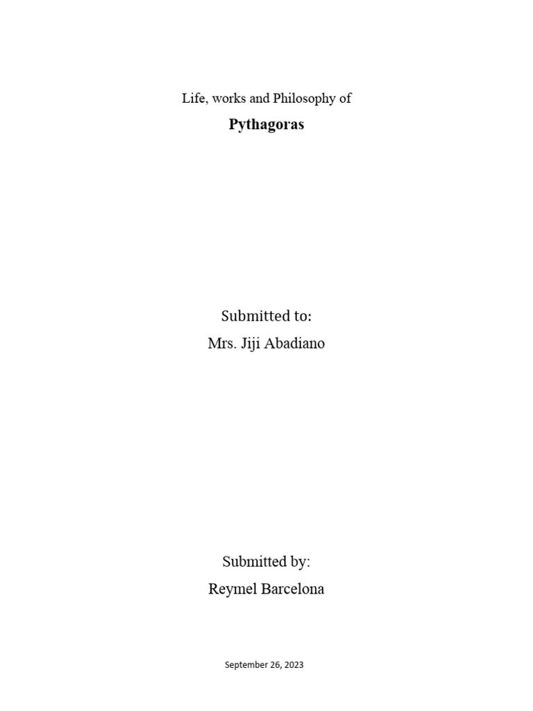 Pathygoras pdf pythagoras mathematics