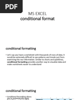 Lecture 10 Conditional Format