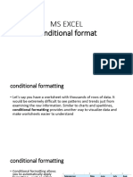 Lecture 10 Conditional Format