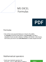 Lecture 12 Formulas