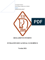 Reglamento Interno Club Hípico 2023. F