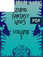 d20 Top Fashion Games Stupid Fantasy Laws Vol. 7