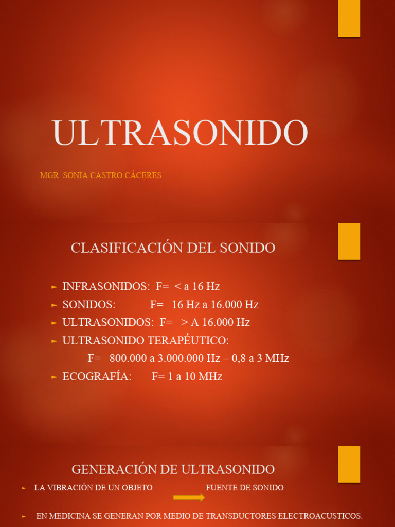 Ultrasonido | PDF | Ultrasonido | Movimiento (física)