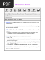 Informal email structure