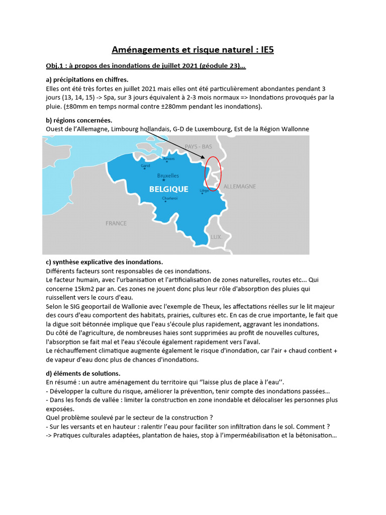 Aménagements Et Risque Naturel | PDF | Inondation | Digue