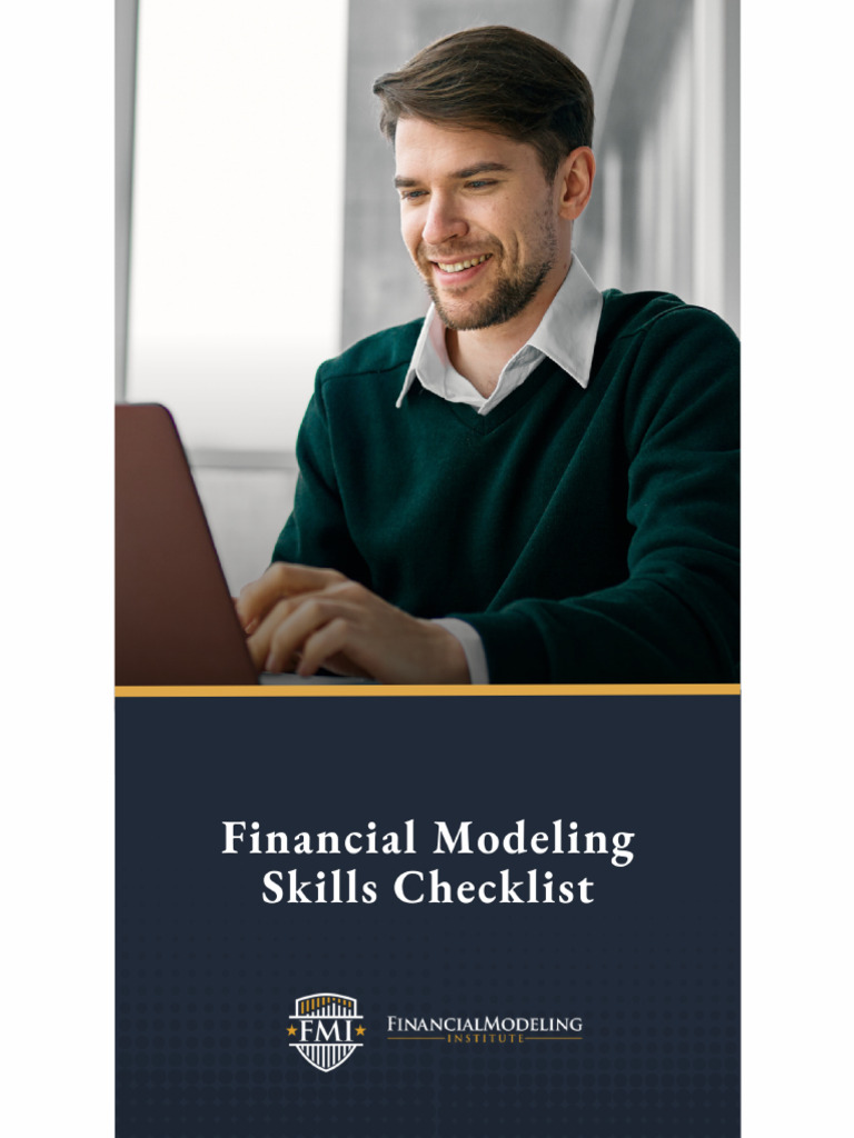 Financial Modeling Skills Checklist1 PDF