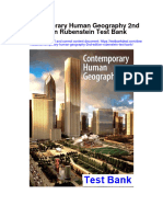 Contemporary Human Geography 2nd Edition Rubenstein Test Bank