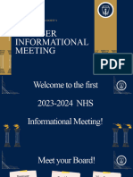 October Informational Meeting