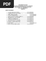 (Group 8) Pharmacological Classification of Crude Drugs