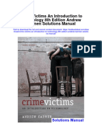 Crime Victims An Introduction To Victimology 8th Edition Andrew Karmen Solutions Manual