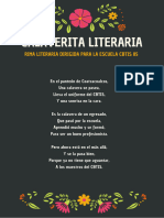 Documento A4 Calaverita Literaria Poema Día de Muertos Ilustrado Negro