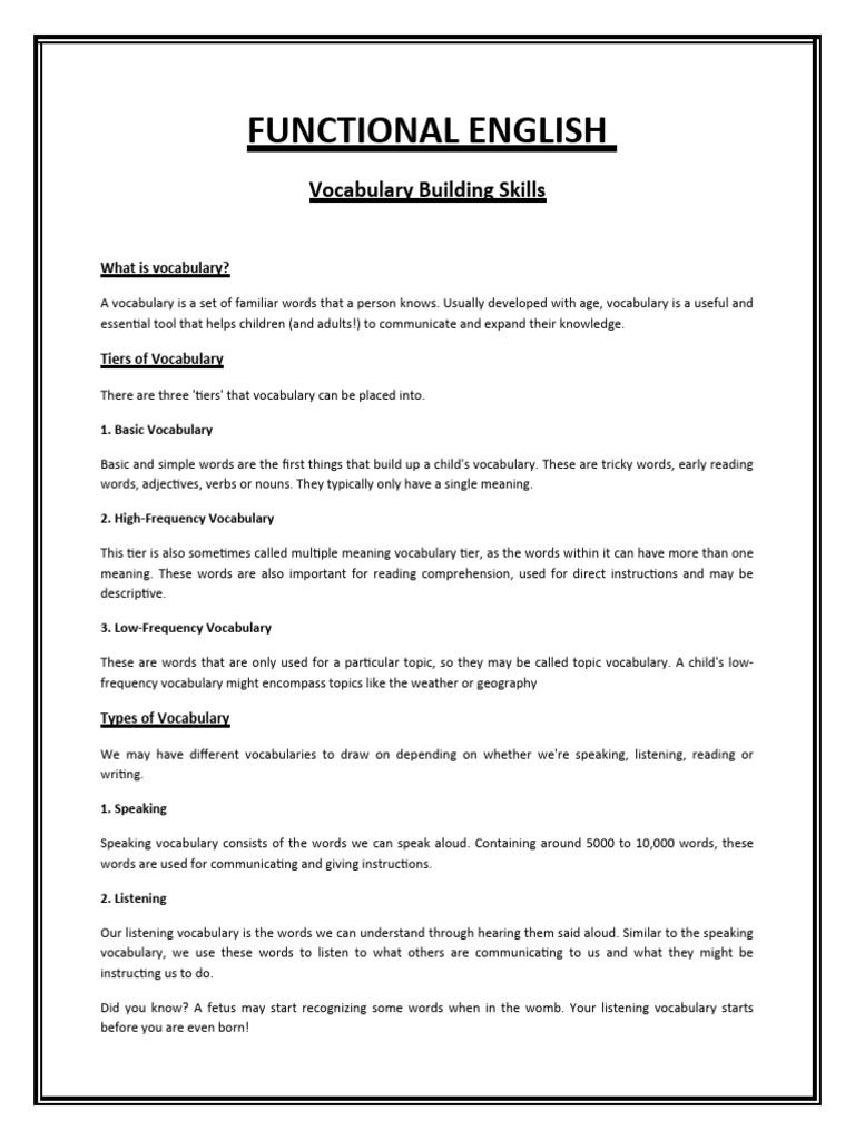What Is Vocabulary | PDF | Vocabulary | Idiom