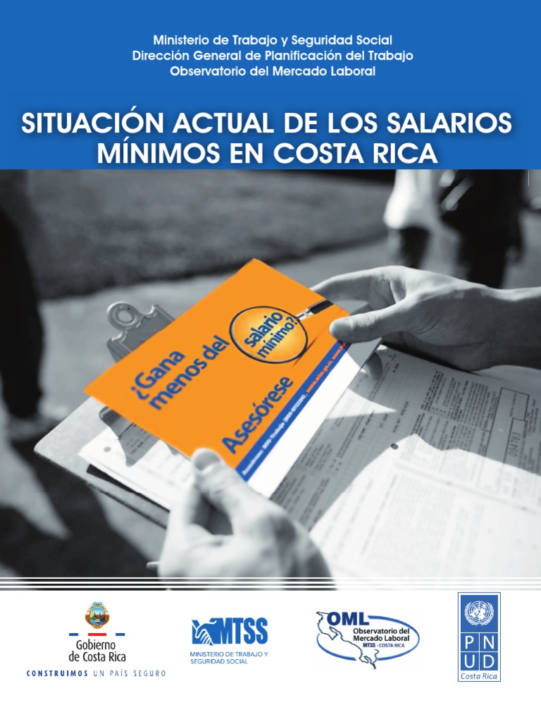 Situación Actual de Los Salarios Mínimos en Costa Rica PDF Salario