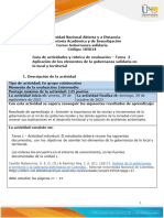 Guía de Actividades y Rúbrica de Evaluación - Unidad 2 - Tarea 3 - Aplicación de Los Elementos de La Gobernanza Solidaria en Lo Local y Territorial