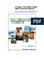 Economics Today 17th Edition Roger Leroy Miller Solutions Manual