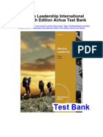Effective Leadership International Edition 5th Edition Achua Test Bank