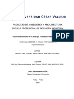 Aprovechamiento de La Energía Solar Fotovoltaica en El Perú