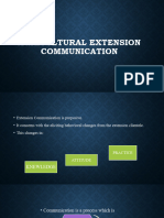 Agricultural Extension Communication