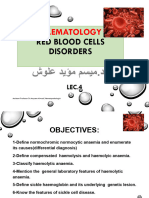 Haematology: Red Blood Cells Disorders