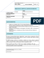 Informe Conformación Del Comite de Manejo de Desechos