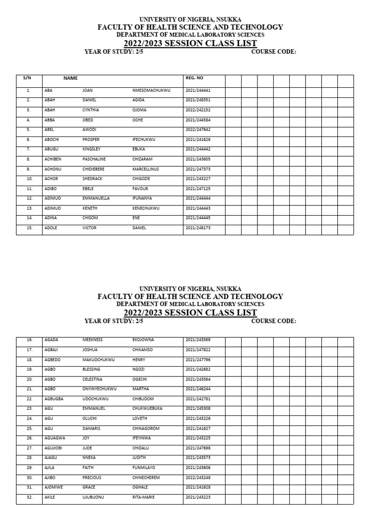 General Class List 0'26-5 | PDF