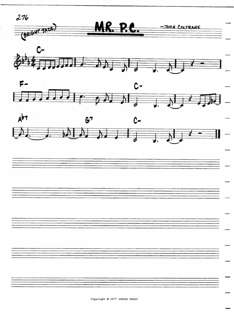 Mr. PC - J.Coltrane 0a | PDF