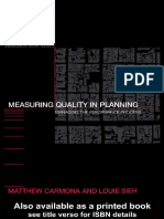 Carmona, M. and Sieh, L. (2004) Measuring Quality in Planning - Managing The Performance Process