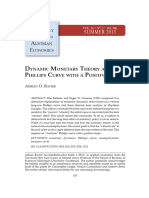 Dynamic Monetary Theory and The Phillips Curve With A Positive Slope