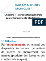 Chapitre I - Introduction Générale Aux Entraînements Électriques
