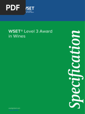 WSET L3 Wine Specification 2.0 | PDF | Winemaking | Wine