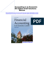 Financial Accounting in An Economic Context 9th Edition Pratt Solutions Manual
