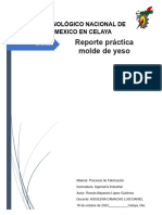 Reporte - Práctica Molde de Yeso