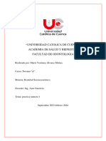 "Universidad Catolica de Cuenca" Academia de Salud Y Bienestar Facultad de Odontologia