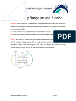 Dominio y Rango de Una Función