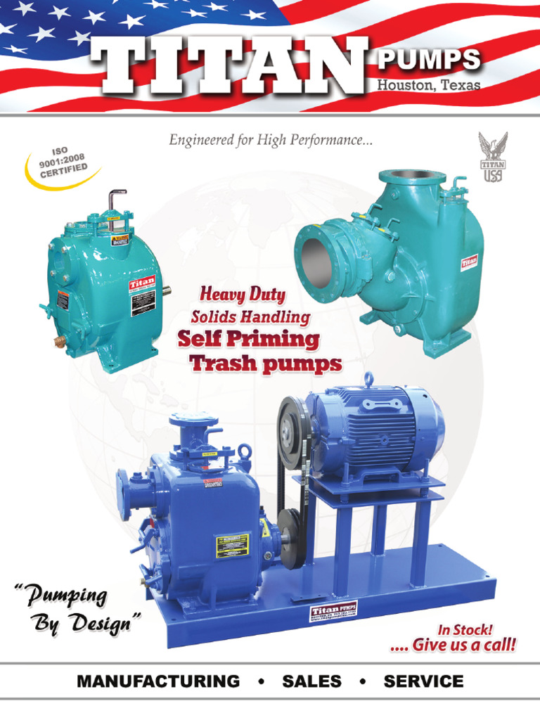 Titan Self Priming Trash Pump Flyer PDF