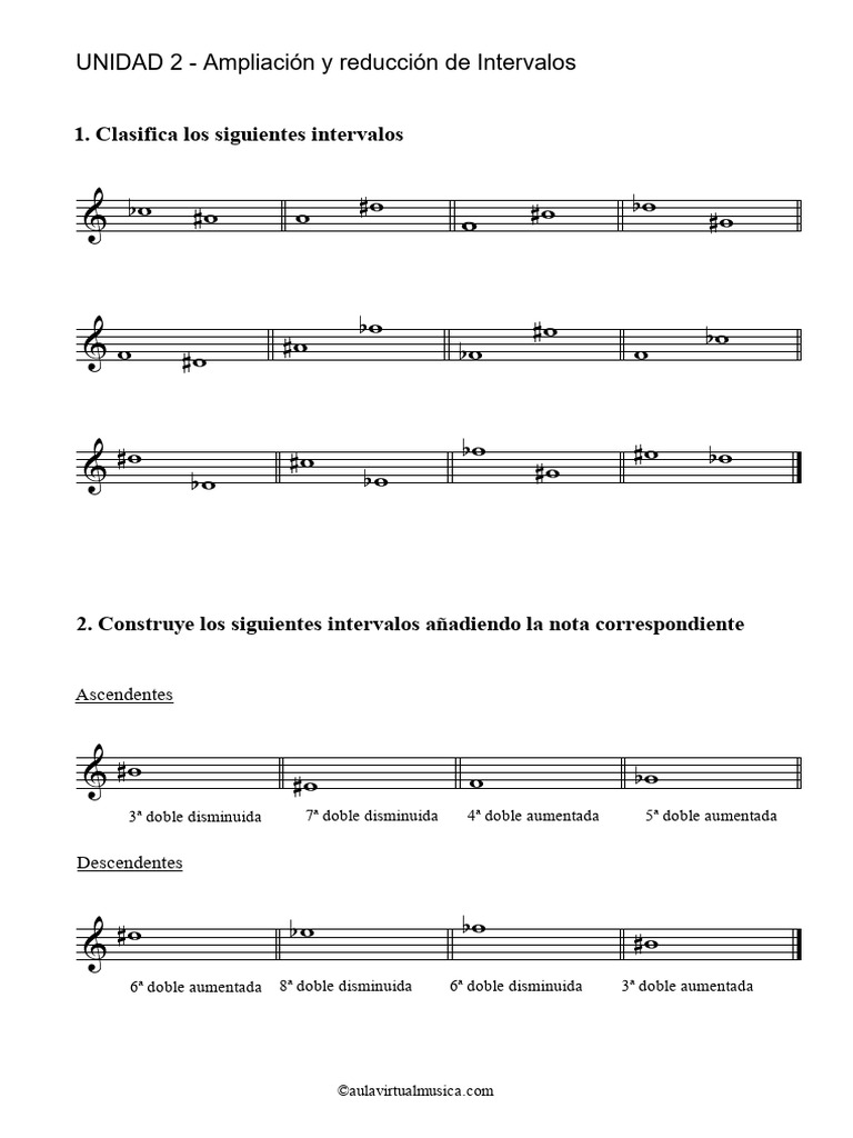 Unidad 2 Ampliación Y Reducción De Intervalos Pdf