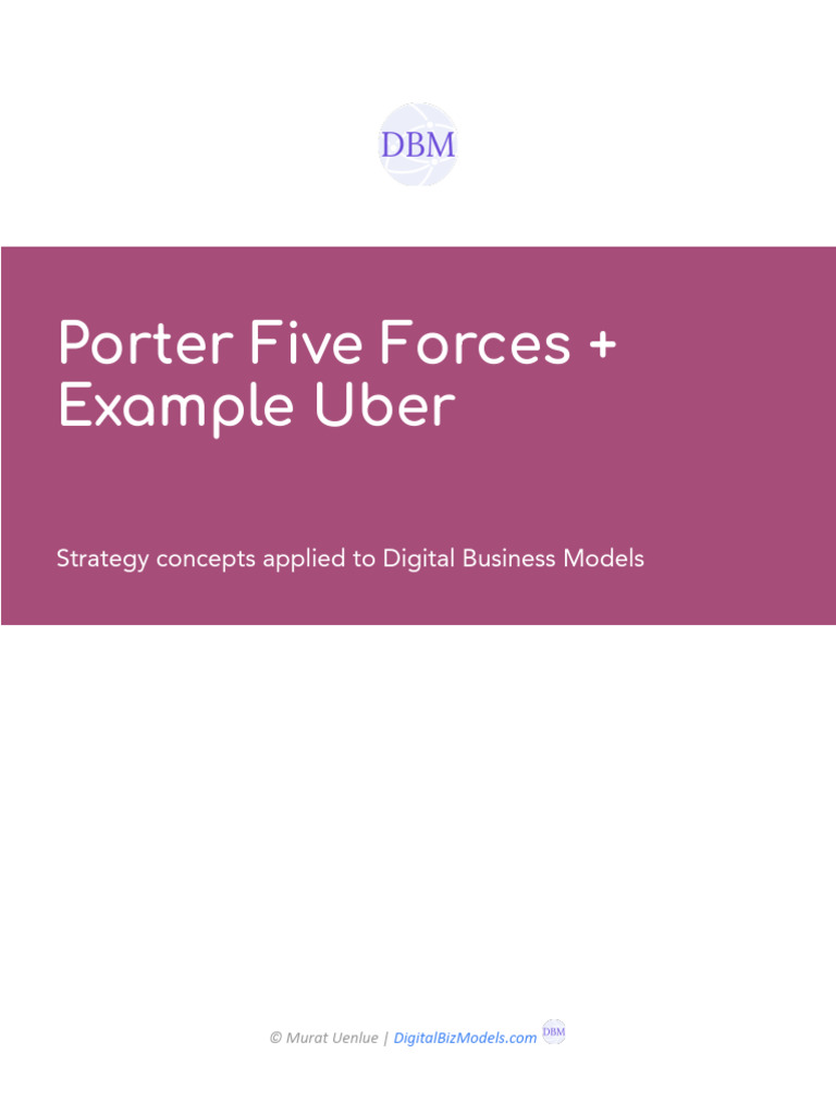 Uber and Porter's Five Forces Analysis | PDF | Strategic Management ...
