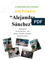 Informe de Lectura Alejandro Sanchez Noviembre - Diciembre 21-22