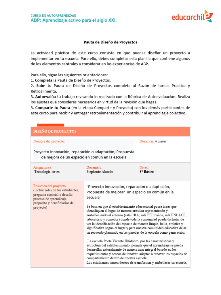 Diseño de Proyectos ABP en Educación | PDF | Aprendizaje | Diseño