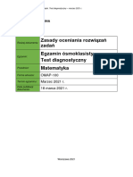 Egzamin 8-Klasisty Matematyka 2021 Marzec, Zasady Oceniania