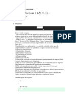 Empreendedorismo Avaliação On-Line 1 (AOL 1) - Questionário