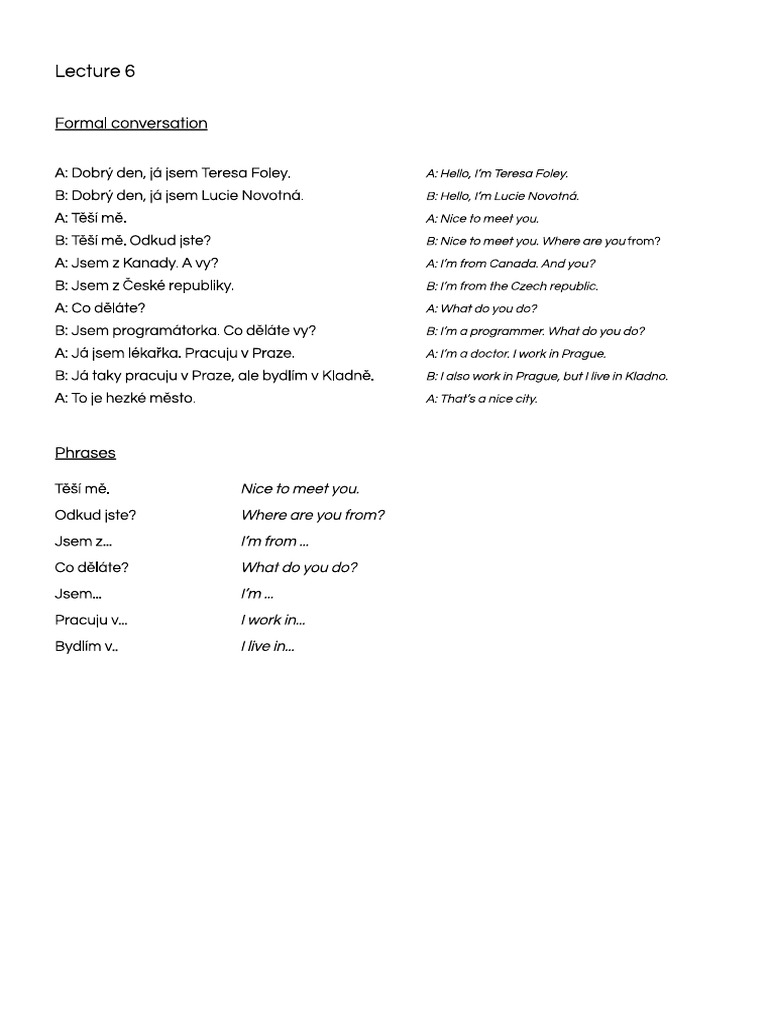 Udemy+Unit+1 Basic+Conversation | PDF