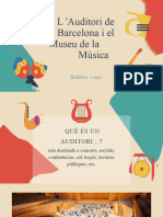 Presentación Música e Instrumentos Divertida Infantil Beige y Turquesa