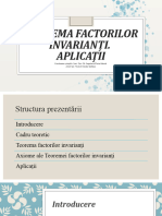 Teorema Factorilor Invarianti