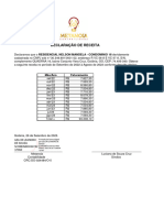 Declaração de Receita