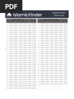 Yearly Prayer Times 2024 - IslamicFinder