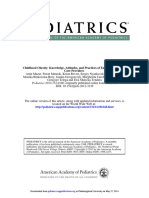 Childhood Obesity-Knowledge, Attitudes, and Practices of European Pediatric Care Providers (Pediatrics2013)